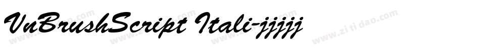 VnBrushScript Itali字体转换